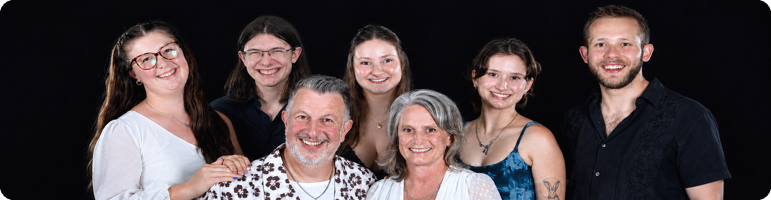 Randy with family
